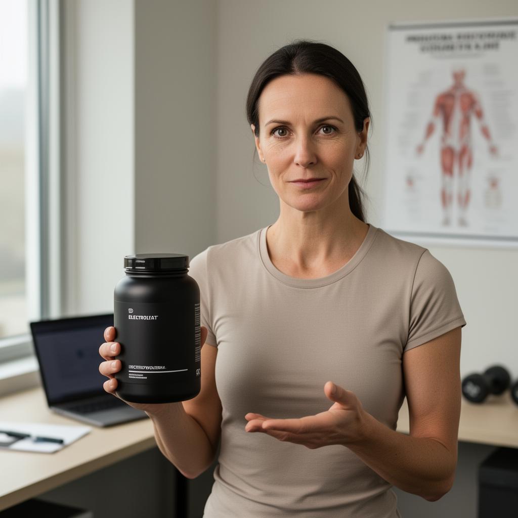 Sports dietitian explaining a performance nutrition product in a collaborated Instagram post